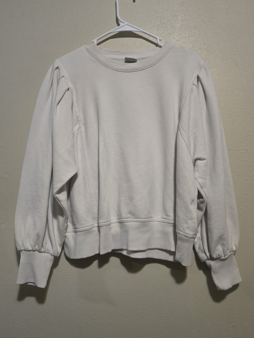 a new day Cream Puff Sleeve Crewneck Sweatshirt